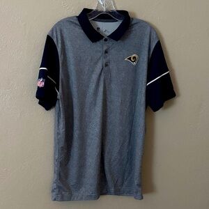 Los Angeles Rams Nike Team NFL On Field Polo Shirt Men Large